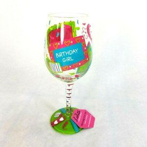 Lolita Wine Glass "Birthday Girl, Too" New in Box